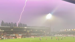 Wxm v Crawley 90th Anniversary of the Gresford mining disaster  minutes silence amp huge storm [upl. by Zeba]