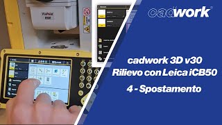 Cadwork 3D v30 rilievo con LEICA iCB50  04  Spostamento [upl. by Etteinotna572]