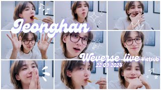 Vietsub Jeonghan lên live chào tạm biệt Carat trước khi đi nghĩa vụ 22092024 [upl. by Flagler]