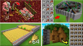 ✔️ 5 FARMS FÁCEIS para INICIANTES e MUNDOS NOVOS no MINECRAFT [upl. by Nalyad]