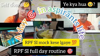 RPF SI exam full strategy🎯💯kese lgaye mock 🤔etne km time m kese kre tyari ❌👍✨ [upl. by Ahsirk259]