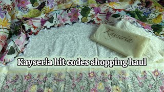 Kayseria hit codes shopping haul  glamour it [upl. by Makell]