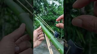 Bamboo creations with diy slingshots Bamboo Diy Slingshots Bambooart [upl. by Enaerb]