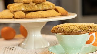 Orange amp Almond Olive Oil Paximadia Vegan Biscotti [upl. by Niawtna]