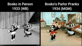 Recycled Bosko Animation in MGMs Parlor Pranks 1934 [upl. by Broida]