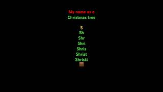 Christmas tree name overlay musicgenre trend [upl. by Hctim]