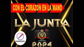 LA JUNTA DRC  CON EL CORAZON EN LA MANO KARAOKE [upl. by Maggee646]