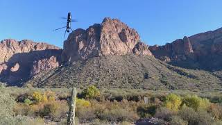 Coaxial UAV Desert Flight [upl. by Dhaf166]