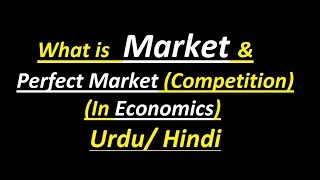 What is Market amp Perfect Market Competition  Urdu  Hindi [upl. by Trauner867]