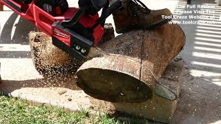 Milwaukee M18 Fuel 16″ Chainsaw 272721HD Demo [upl. by Aryamo]