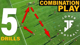 5 TEAM TRAINING PASSING DRILLS ⚽️  JONER FOOTBALL [upl. by Pheni]