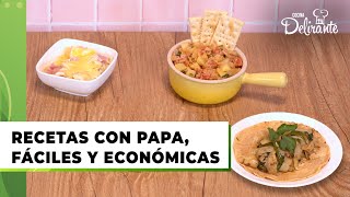 Recetas con papa fáciles y económicas  Cocina Delirante [upl. by Chiang]