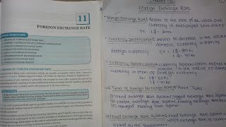 Macroeconomics Class 12  Chapter 11 Foreign Exchange Rates notes in description [upl. by Sihon797]