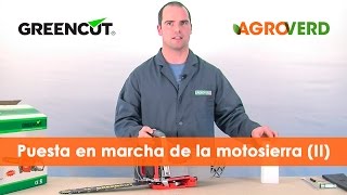 ¿Cómo arrancar encender o poner en marcha tu MOTOSIERRA GREENCUT Parte 22 [upl. by Gabriell499]