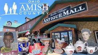 BERLIN VILLAGE ANTIQUE MALL BERLIN OHIO Amish Country [upl. by Eesdnil]