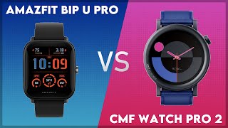 Amazfit Bip U Pro vs CMF Watch Pro 2 Comparison [upl. by Ahseat]