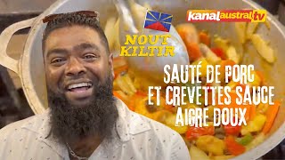 CUISINE Sauté de Porc et Crevettes sauce aigre doux sur KANAL AUSTRALTV [upl. by Gnanmos]