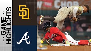 Padres vs Braves Game Highlights 4723  MLB Highlights [upl. by Oina]