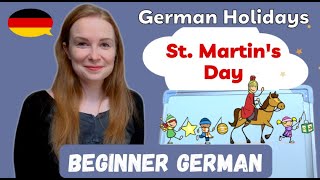 Traditions Lantern Walk  St Martins Day in Germany│PreBeginner German [upl. by Dolhenty795]