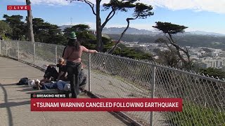 Tsunami warning canceled following earthquake [upl. by Dlonra248]