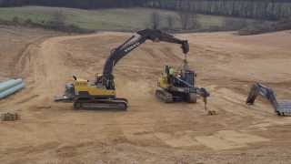 Convert a Volvo pipelayer PL3005D to an excavator a time laps [upl. by Aivatan]