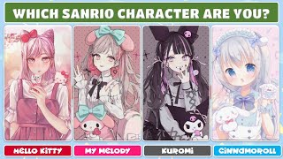 Which Sanrio Character Are You🎀Hello Kitty x My Melody x Kuromi x Cinnamoroll🌟Aesthetic Quiz✨ [upl. by Anoli]