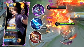 Valir quot Kyo Kunasagi quot Crazy Unescapable Combo  Valir 2024 Guide  Mobile Legends [upl. by Yesdnil]