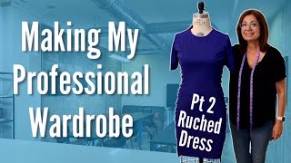 How To Make a Ruched Dress  Part 2  Sewing The Ruching [upl. by Garris]