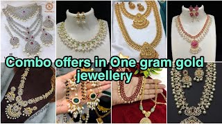 Rold gold jewelleryampimitation jewellery Combo offers courier available wholesale prices [upl. by Nosniv723]