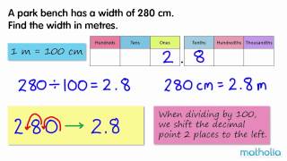 Converting Centimetres to Metres [upl. by Nueormahc]