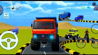 Driver JCB and Damper 💥 damper jcb truck driving Gmaeplay [upl. by Philippine]