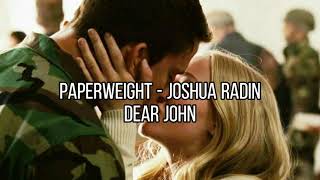 Paperweight Joshua Radin  Dear John 1 hour loop  rain sounds [upl. by Elsie775]