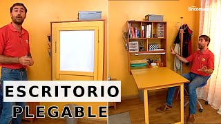 Cómo hacer un ESCRITORIO plegable  Bricomania [upl. by Meesan66]