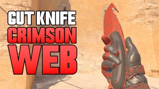 ★ CS2 Gut Knife Crimson Web FACTORY NEW  CS2 Knife Gameplay [upl. by Harbour212]