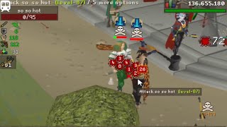 OSRS  MAXED 75 ATTACK PURE PKING [upl. by Nileuqay]