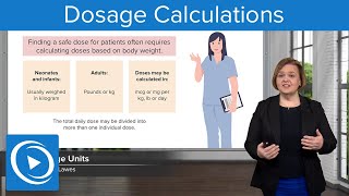 Pediatric and Adult Dosage Calculations Based on Body Weight – Pharmacology  Lecturio Nursing [upl. by Neeloj219]