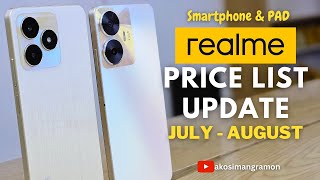 realme  PRICE LIST UPDATE amp PRICE DROP PROMO  FOR JULY AND AUGUST 2023 IN PHILIPPINE MARKET [upl. by Leban]