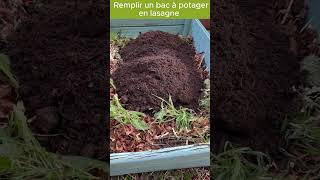 REMPLIR UN BAC POTAGER EN LASAGNE jardinage potager garden jardin permaculture gardenning bio [upl. by Ruddy]