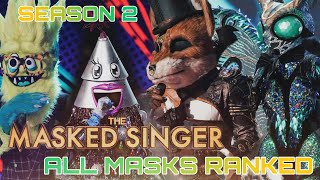 All Masked Singer SEASON 2 Contestants Ranked [upl. by Shatzer]