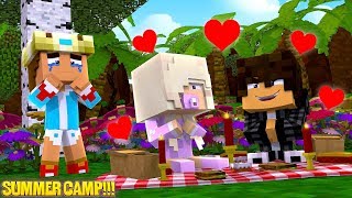 Minecraft THE BULLY TRICKS BABY KAYLA TO FALL IN LOVE WITH HIM Summer Camp [upl. by Pratte]