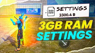 MY 3GB RAM PHONE HEADSHOT SETTINGS 🔥 FREE FIRE MAX [upl. by Wolenik]