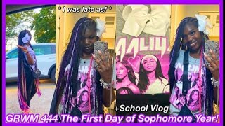 GRWM for the First Day of Sophomore Year  School Vlog  I was late [upl. by Servais]