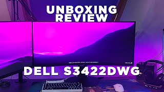 UNBOXINGREVIEW MONITOR DELL S3422DWG EN ESPAÑOL [upl. by Ardnasela]