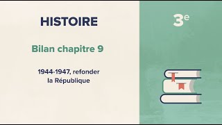 19441947 refonder la République Histoire 3e [upl. by Noraa22]