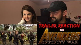 Avengers Infinity War Official Trailer Reaction [upl. by Nawrocki836]