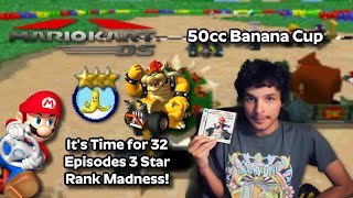 Mario Kart DS 3 Star All Cup Playthrough 6  50cc Banana Cup Ft Bowser [upl. by Dopp]