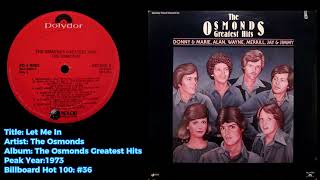 The Osmonds Let Me In [upl. by Ical]