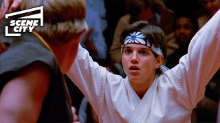 The Karate Kid Crane Kick Final Fight Scene Ralph Macchio William Zabka [upl. by Ibbor]