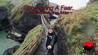 Conquering Fears  CarrickARede Rope Bridge  Walking amp Hiking [upl. by Noedig618]