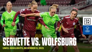 HIGHLIGHTS  Servette vs Wolfsburg  UEFA Womens Champions League 20212022 [upl. by Cath]